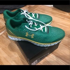 notre dame green under armour shoes